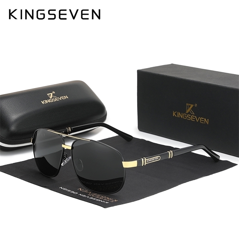 

KINGSEVEN Fashion Mens Sunglasses Polarized UV400 Protection Driving Sun Glasses Male de sol N7621 220616