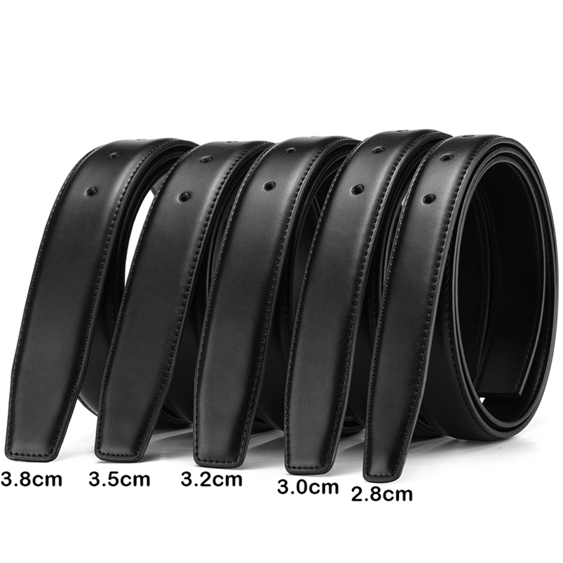 CEXIKA 2 8CM 3 0CM 3 5CM 3 CEINTURE 8CM PAS DE BOUCLE POUR LE STRAPE AUTOMATIQUE DE CUIR PU de haute qualité sans hommes Femmes 220712