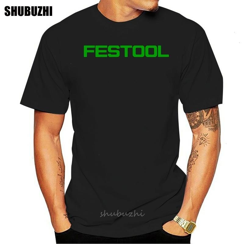 

Festool T Shirt Men Tops Fashion Short Sleeve Tools T-shirt Tees Mans, White