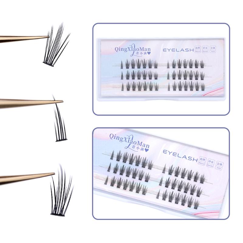 

False Eyelashes Eyelash C Shape Individual Lashes 0.1mm Thickness Mix Length Extension Natural Soft Style Makeup Fake LashesFalse