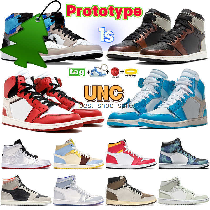 

High Prototype 1 1s Og Basketball Shoes Chicago Unc Powder Blue Rust Shadow Mens Designer Sneakers Wolf Grey Sail Pale Ivory Spruce Aura k, No.19- rust shadow