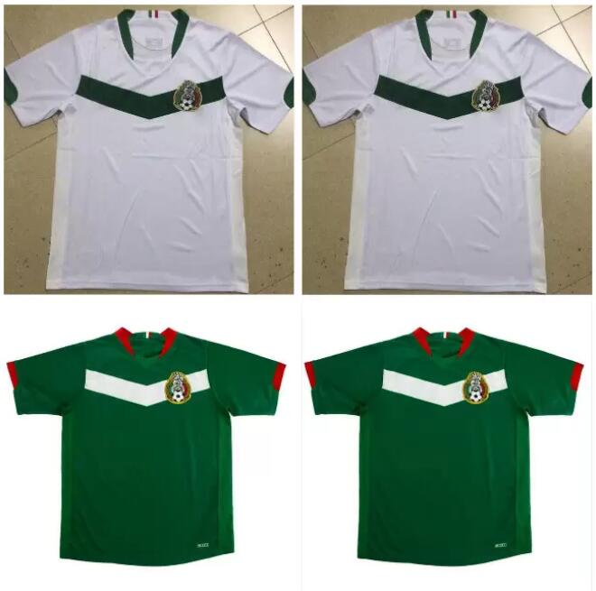 

2006 MEXICO Retro Soccer Jersey BORGETTI R.MARQUEZ vintage C.SALCIDO G.FRANCO Camiseta de futbol home blue away white football shirt