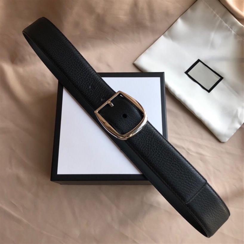 

New quality black genuine leather with pin buckle men belt with box men designers belts women belts designer belts shipp2180, Belt with black white box