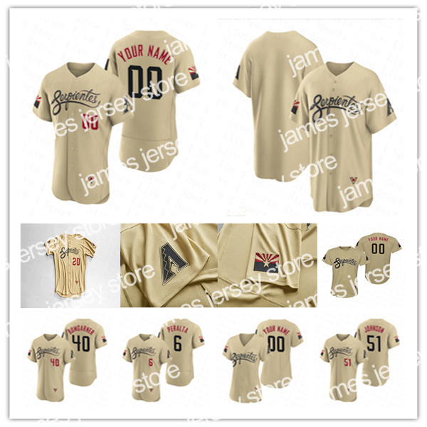 

New Arizona 2021 City Connect Dbacks Jersey EDUARDO ESCOBAR PAVIN SMITH DAVID PERALTA JOSH ROJAS NICK AHMED CARSON KELLY ASDRUBAL CABRERA, Men flexbase black gold