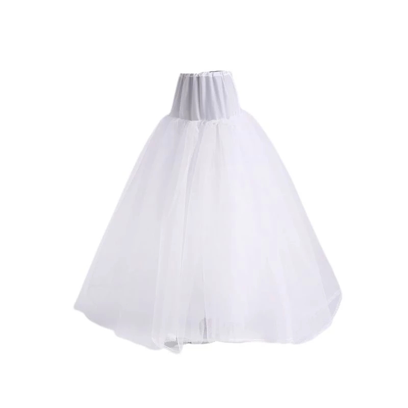

3-layer Hard Net Soft Support no Hoop Wedding Dress Fluffy Petticoat Bridal Wedding Lining Skirt Ladies Women Slip Skirts, 90 cm/35.43 in