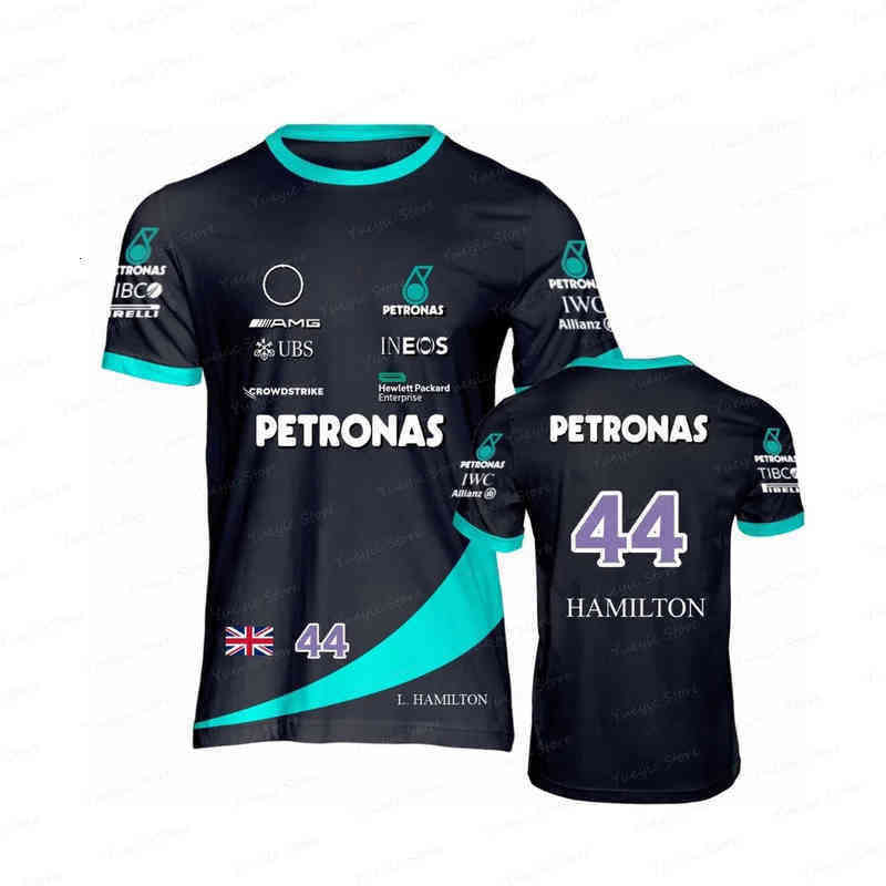 

Formula One F1 Car 2022 ang PS Enthusiasts Mz 111 Hamilton 110 Men's T-shirt 44 Black and White Casual Camisa Camiseta