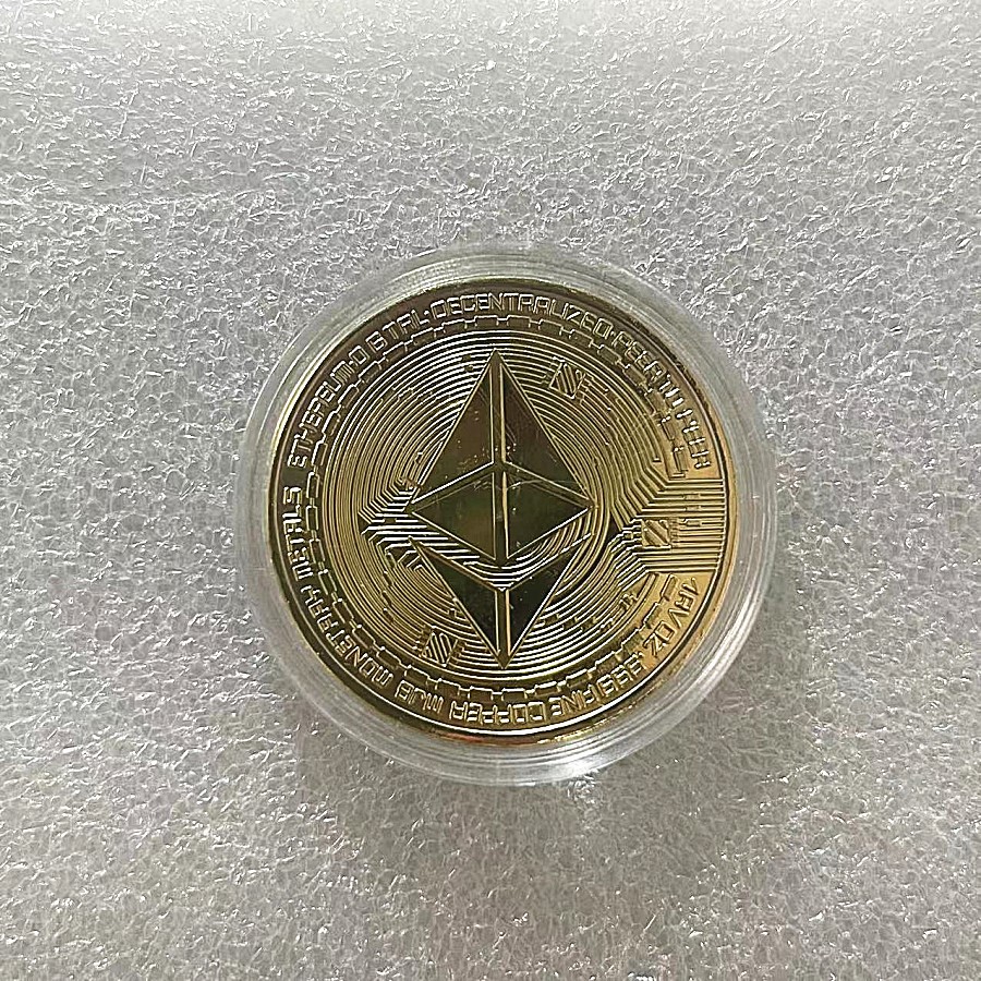 

Gifts 1pcsAntique Collection Collectibles Ethereum Non currency Imitation Metal Gold Plated Gift Commemorative coins Souvenir.cx
