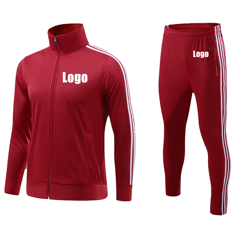 

Custom Men&Youth Soccer Set Football Kit Running Jackets Sports Training Team Tracksuit Print and Team Name 220615, Blue blank sets