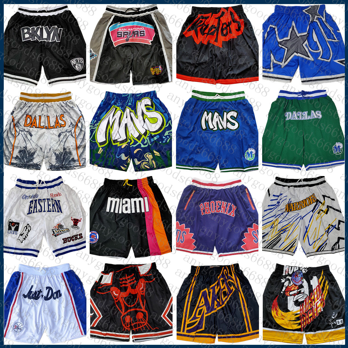 

2022 New Dallas''Mavericks''Men JUST DUN Basketball Shorts Mitchell & Ness 034, Just shorts