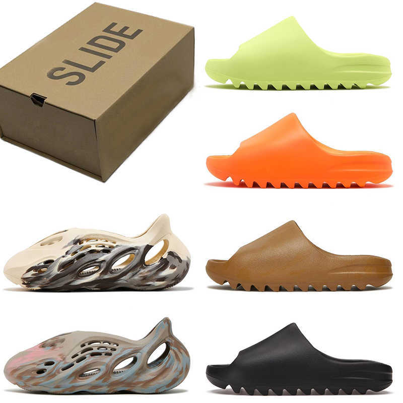 

Slides Designer Slipper Women Mens Slippers Boost Foam Runner EVA Cream Clay Moon Gray Resin Sandals Mineral Blue Enflame Orange Vermilion, B30 earth brown 36-47