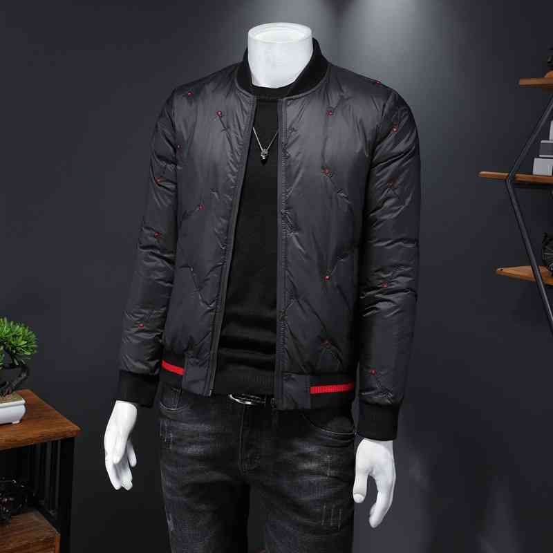 

Fashion New Men's Down Jacket Luxury Brand Designer Wholesale 2022 Version Slim Fit, Black