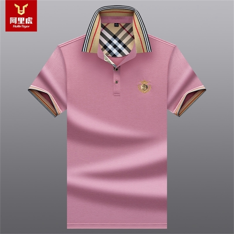 

Men's Summer Spot Solid Color Mulberry Silk Fashion Fit Business Men's Polo Shirt T Shirt for Men 220402, 881
