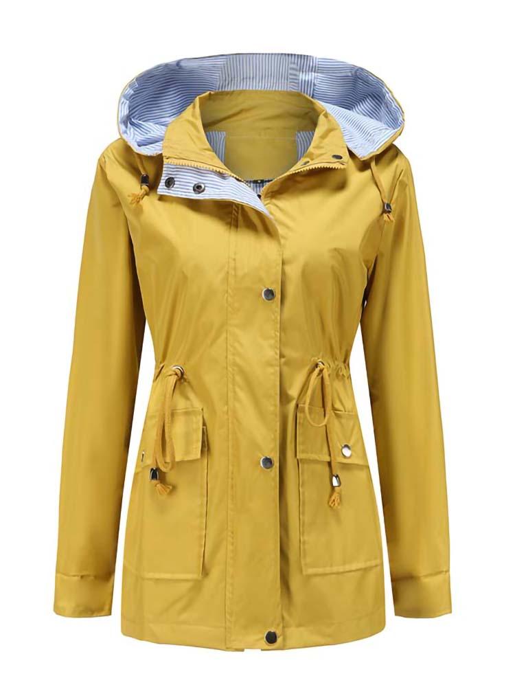 

Women' Trench Coats Autumn Coat For Women 2022 Long Sleeve Casual Overcoat Jacket Female Outwear Fashion Hooded WindbreakerWomen, Army green