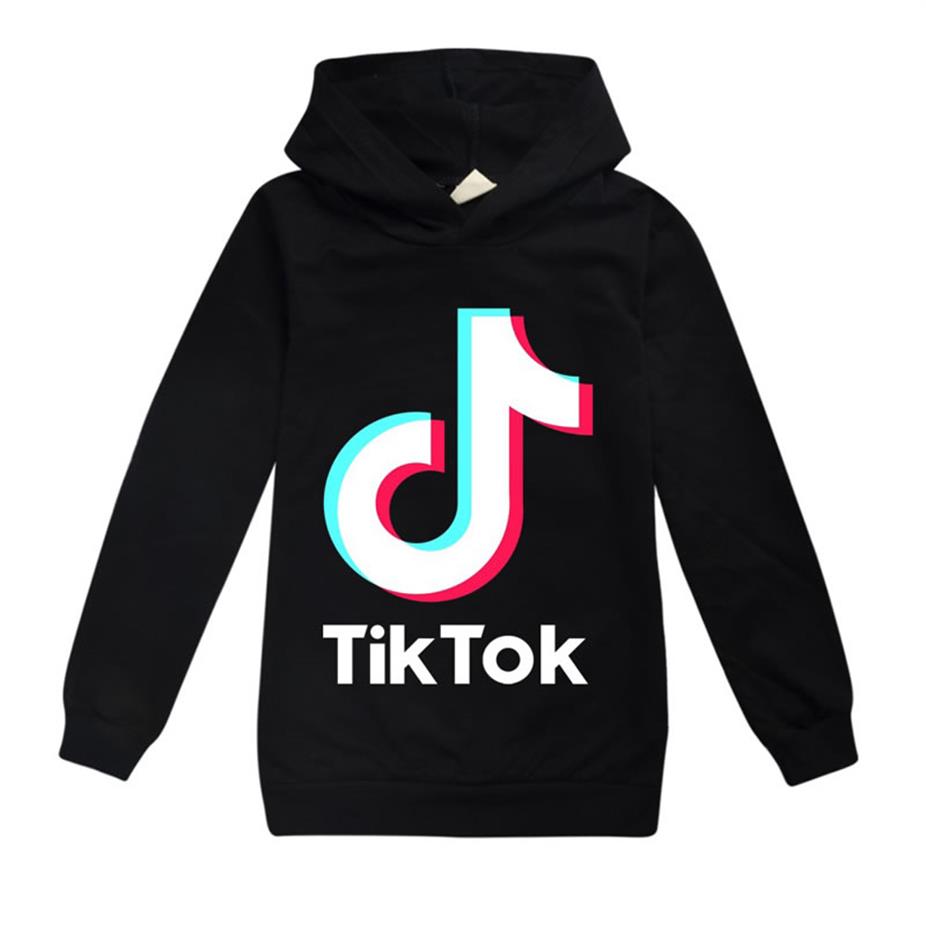 

Tik Tok Sweatshirt For Big Boy Girl Clothes Fall Spring Kid Print Hooded Casual Top Children Sport Clothing279y, Rose