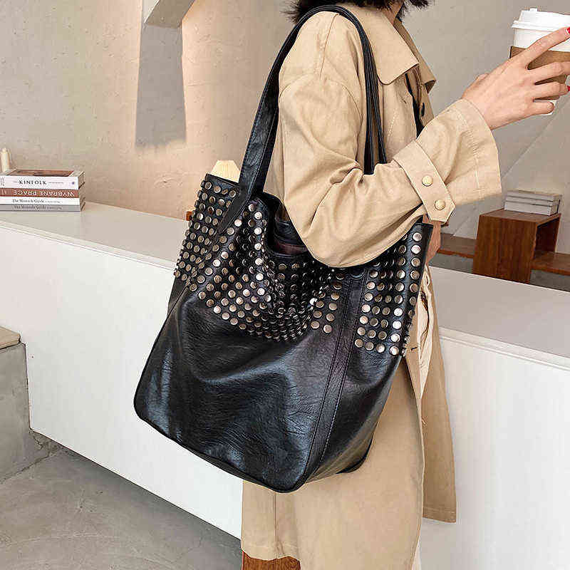 

Tote Women's Large Capacity Bag Women's Bag New Versatile Single Shoulder Bag Designer Handbag 220614, Black