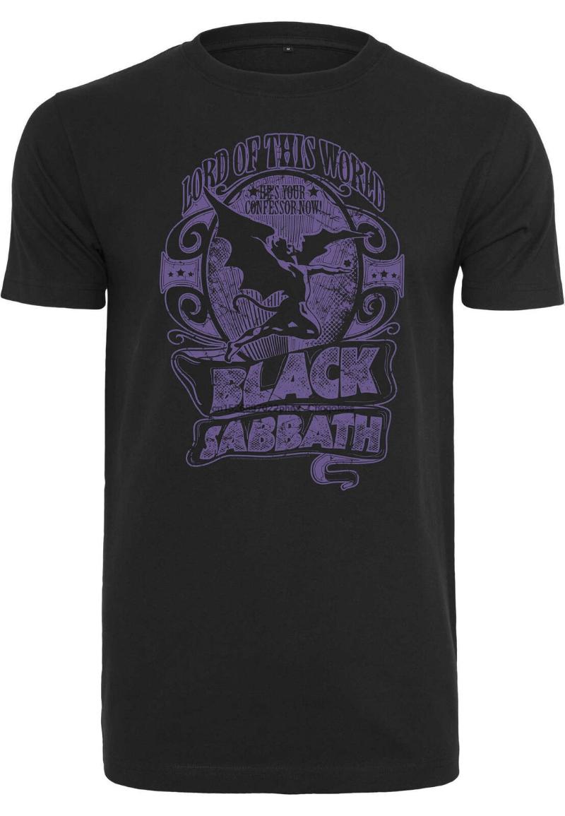 

Men' T-Shirts T-Shirt With Black Print Purple Sabbath LotW Merchcode Fashion Shirts ManMen, Men-darkpurple