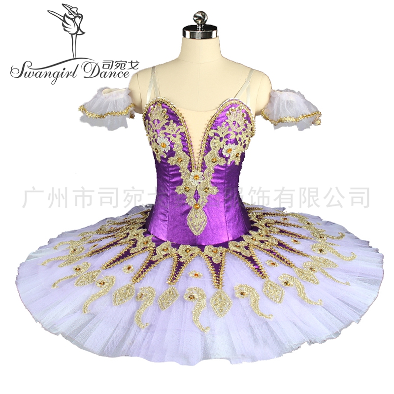

Purple Fairy Nutcracker Classical Ballet Stage Cosutmes Tutu Dress Women Pancake Professional Ballet Tutu Performance BT9134F, Green
