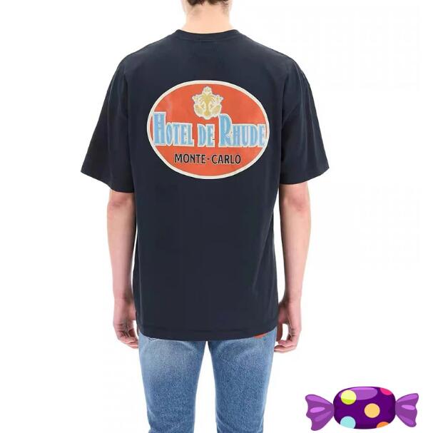 

Black White Apricot Printing Tees T Shirt