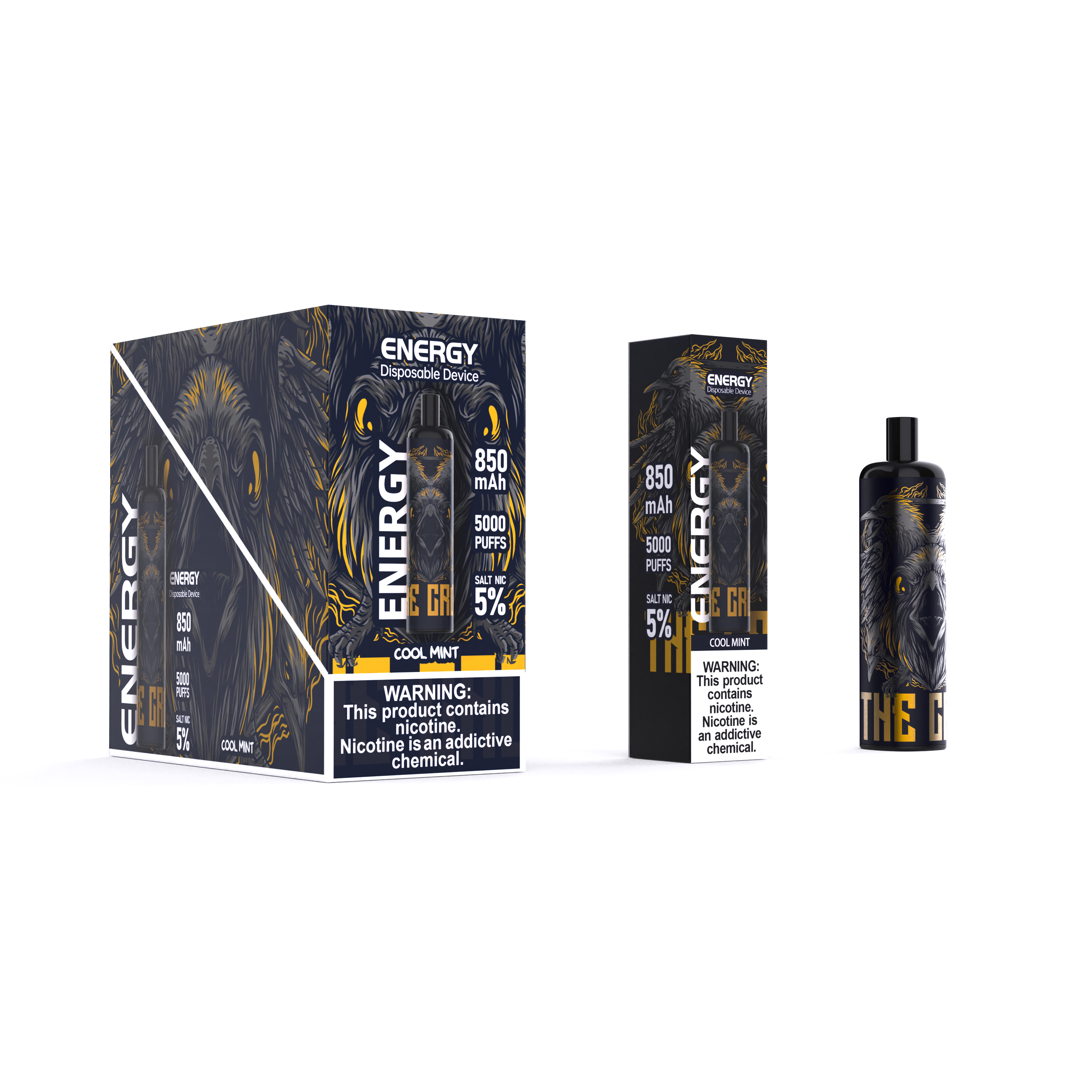 

Energy Vape Disposable E Cigarettes Kit Rechargeable 12 ml Pods 5000 Puffs R and M Switch VS BAR PLUS Vape BANG XXL