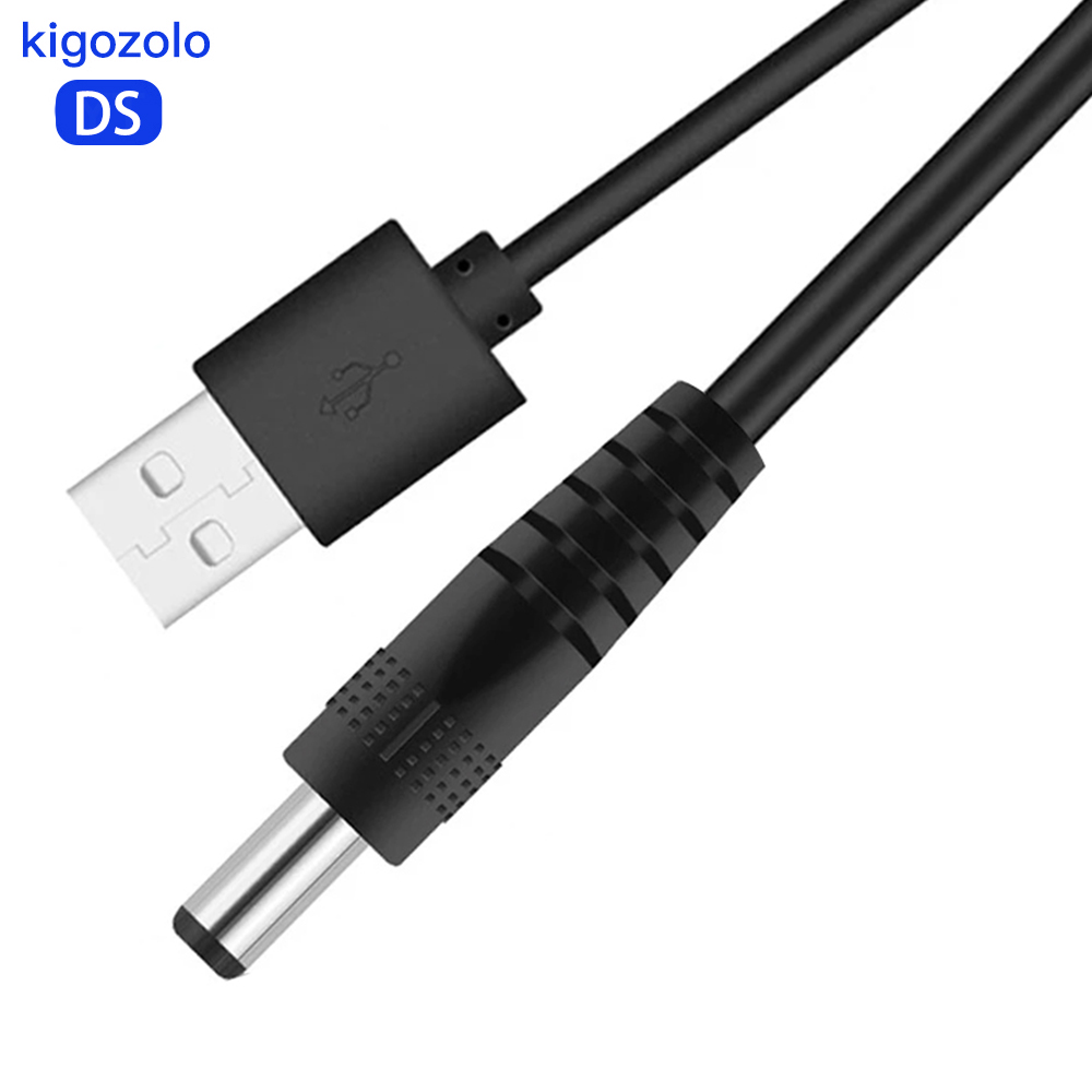 

New USB 2.0 Type Male to 3.5mm DC Power Plug Barrel Connector 5V Cable Black Right