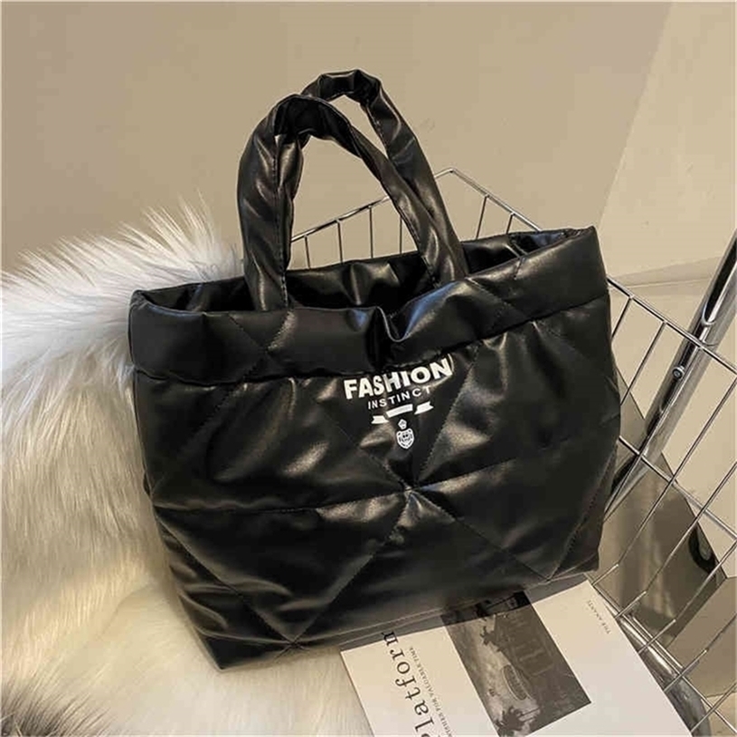

75% handbags Outlet Sale super low Bubble embroidered portable bag autumn and winter ins Fashion Shoulder simple texture commuter Tote Bag, Khaki