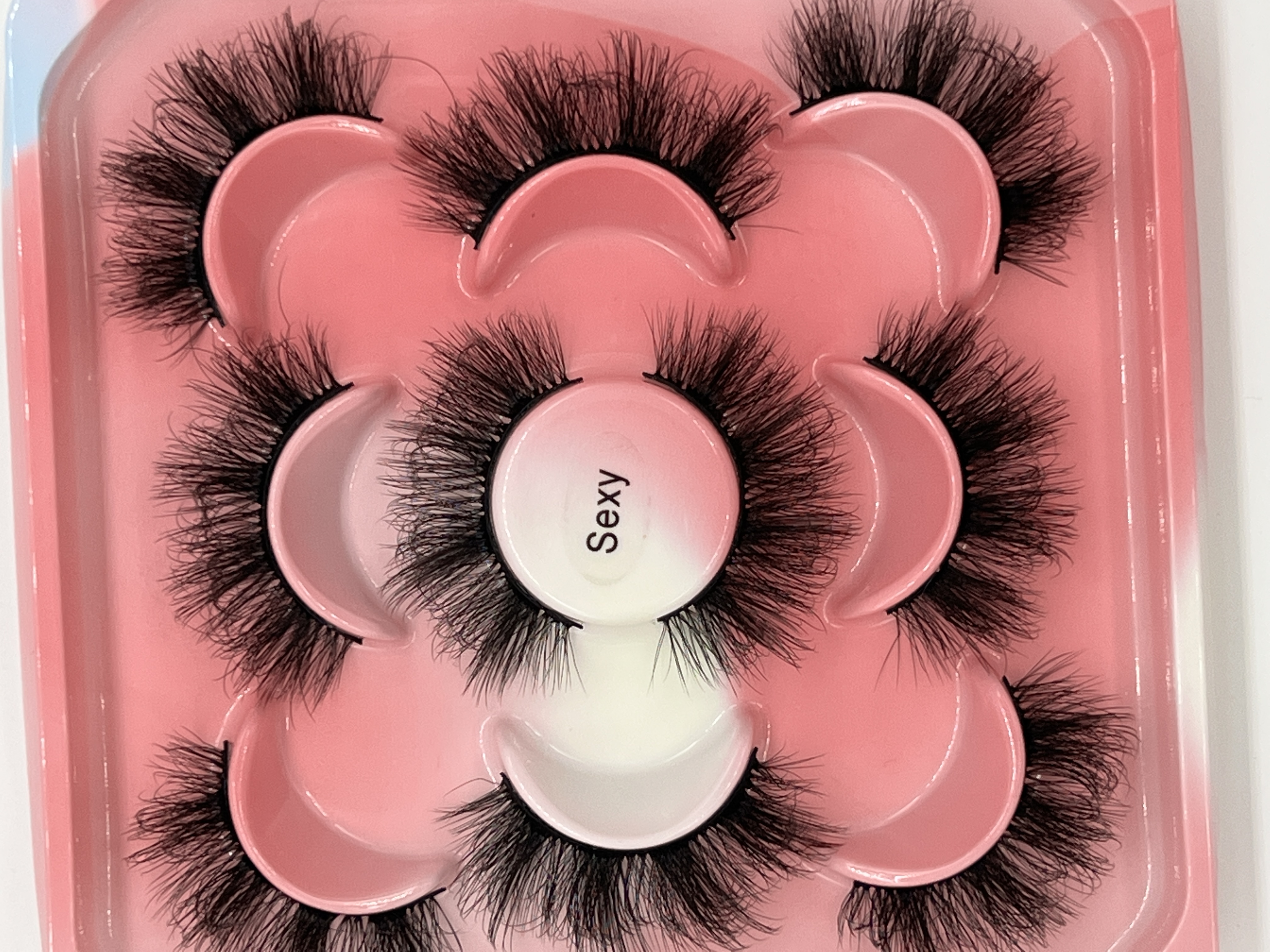 Lashes Fluffy Thick Long Eyelashes Messy Soft Stem Faux Mink False Eyelash Wholesale Eyes Makeup Tools Favour-image-769254956