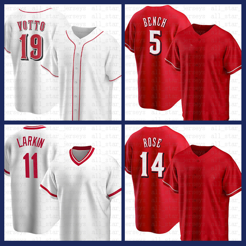 

Cincinnati Baseball Jersey 19 Joey Votto Johnny Bench Barry Larkin Pete Rose Eugenio Suarez Ken Griffey Jr Mike Jonathan India Moustakas Chase Petty Alejo Lopez, Retro(hongren)