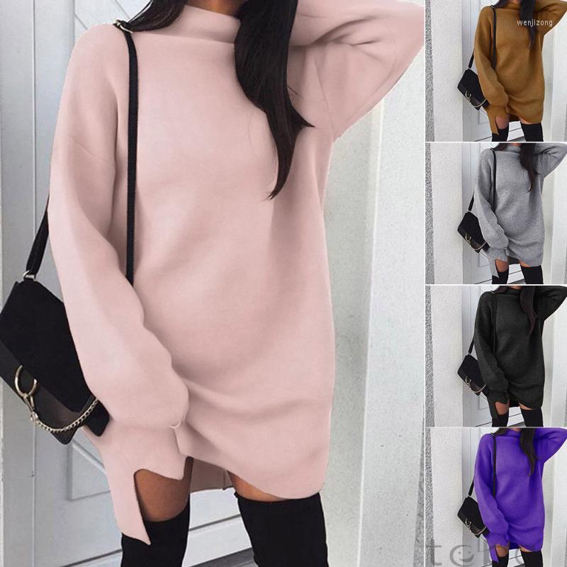 

Women' Hoodies & Sweatshirts Women High Collar Long Sleeve Hoodie Solid Color Ladies Autumn Winter Warm Pullover Clothes Sweatsuit, Purple
