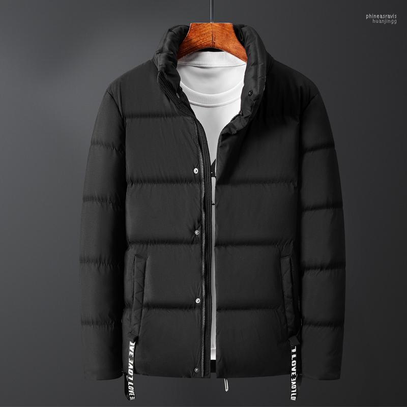 

Men's Down & Parkas Winter Jacket Men 2022 Fashion Windproof Warm For Cold Proof High Quality Comfortable Black Blue Cotton Phin22, Blue jacket men