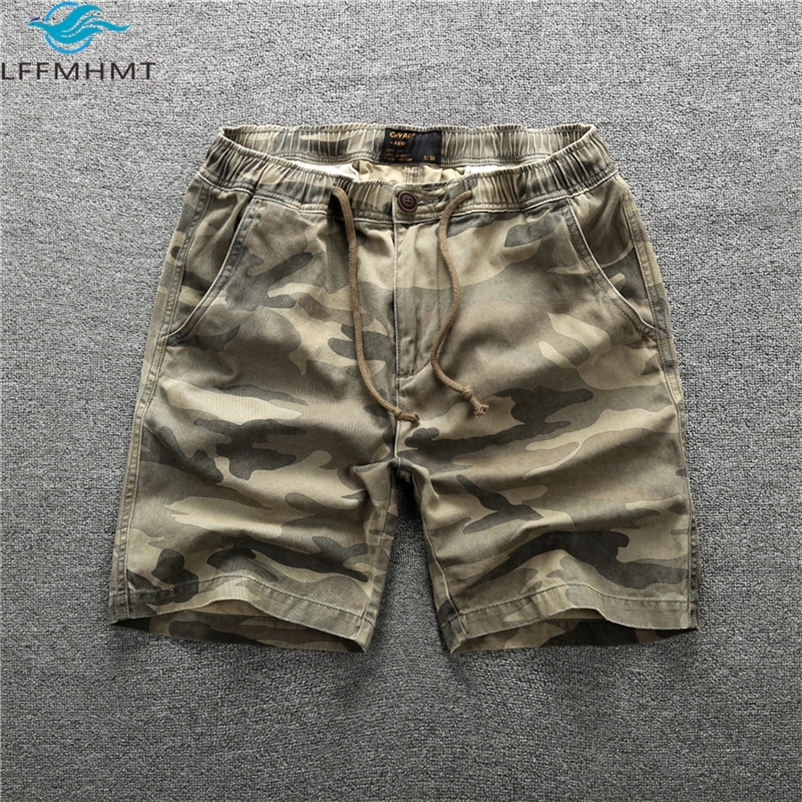 

207 Summer Fashion Straight Cargo Shorts Male Sport Casual Half Length Pure Cotton Military Style Camouflage Men s Work Clothing 220715, 207 camouflage