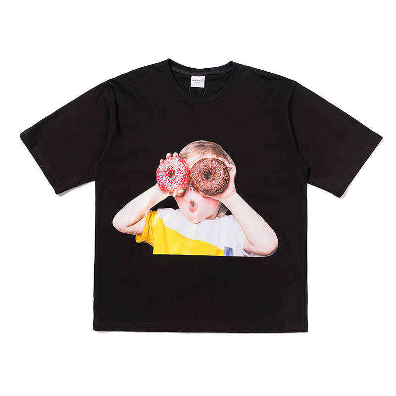 Genuine Adlv Short Sleeve T-shirt Donut Boys And Girls Lisa Star Same Couple Spring Autumn 2 t shirts for men tshirts brands t-shirt fashion S6