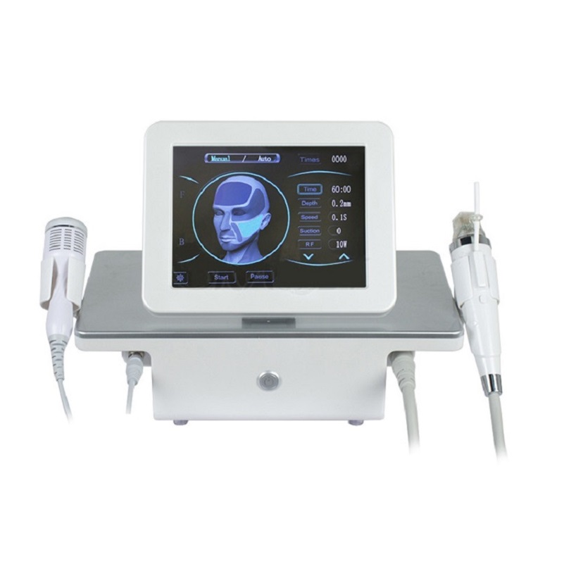 

2022 Portable 2in1 Microneedle Fractional Cold Hammer Stretch Mark Scar Acne Remove Face Lifting Body Tighten RF Machine