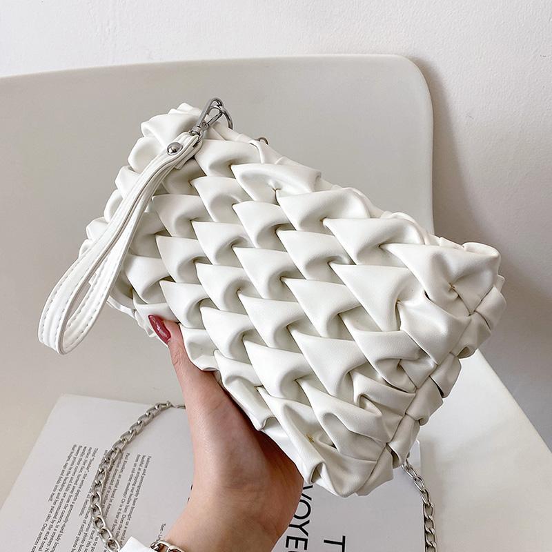 

Evening Bags Fashion Casual Chain Shoulder For Women 2022 Simple Crossbody Bag Ladies Designer PU Leather Messenger, Black