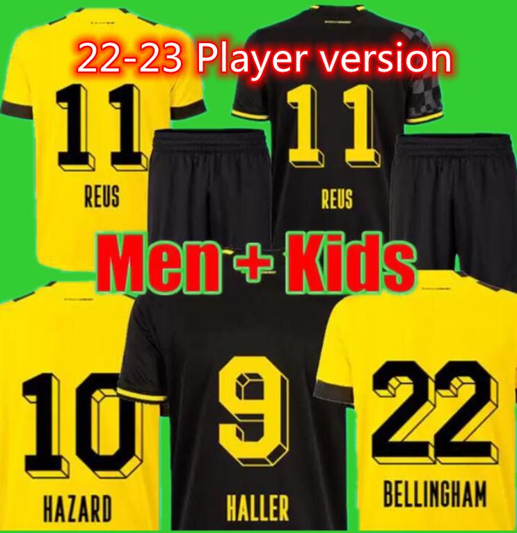 

DORTMUND soccer jersey 22 23 football shirt REUS HALLER NEONGELB BELLINGHAM HUMMELS BRANDT men kids kit maillot de foot 2022 2023 tops