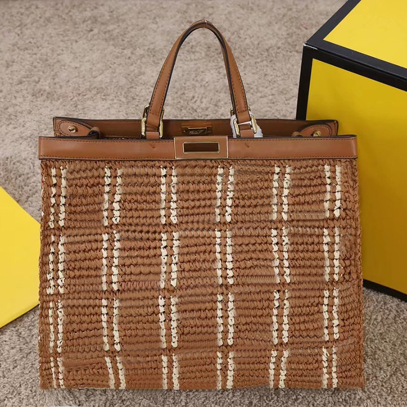 

HIGH QUALITY big number handbag brands woman shoulder bag fashion designers weave lazy style handbags classic women shopping totes, Dark khaki