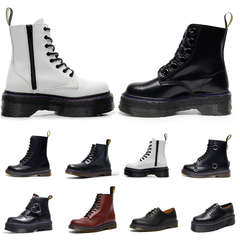 

men women Boots Smooth Leather Oxford Winter Shoes Ankle Half Black white brown zipper mens fashion platform snow booties size 36-45, #13