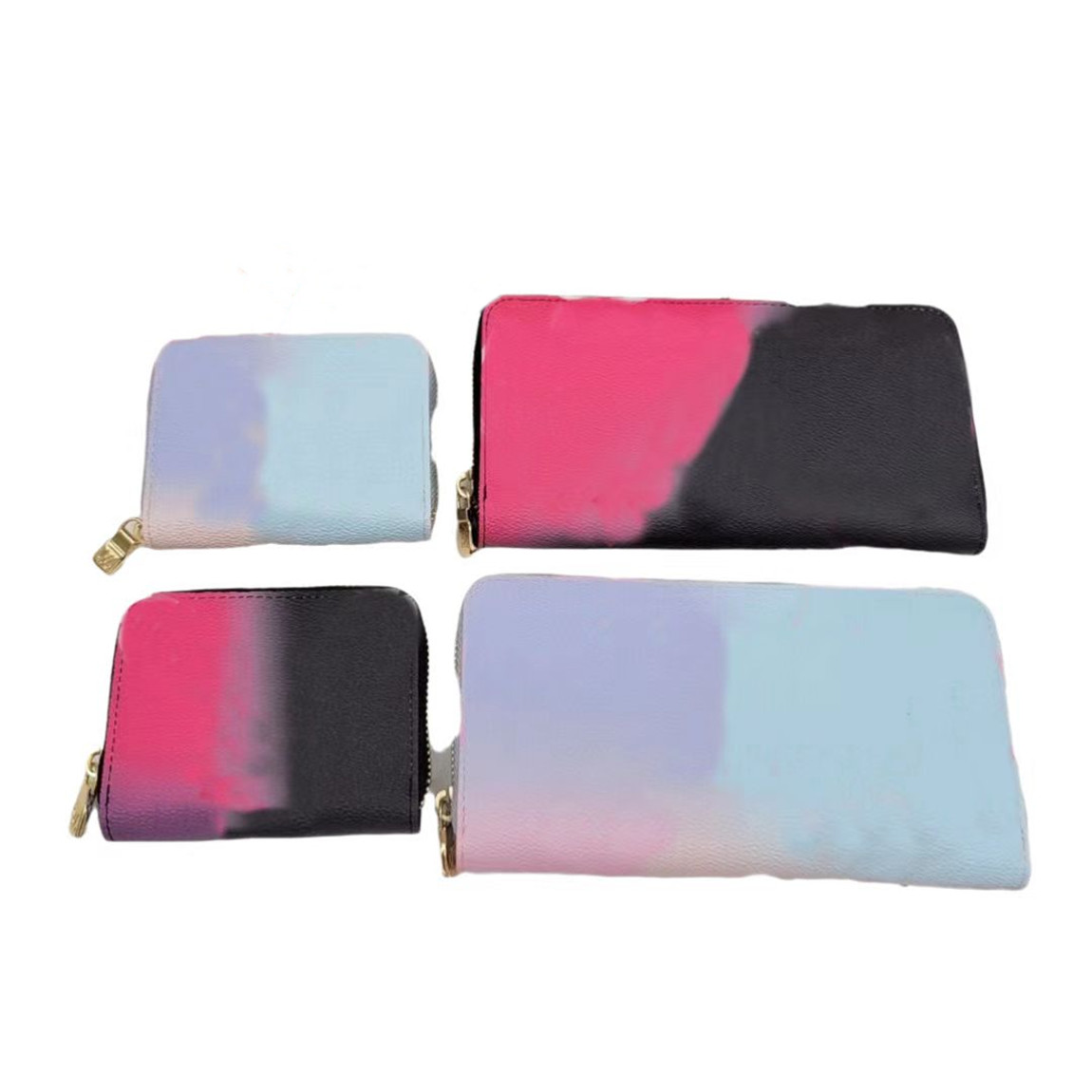 

Designers Purse Women Long Leather Handbags Wallets Gifts Coin Clutch with Box Wallet Color Gradient Luxury Quality Girls Purses for Women, Customize