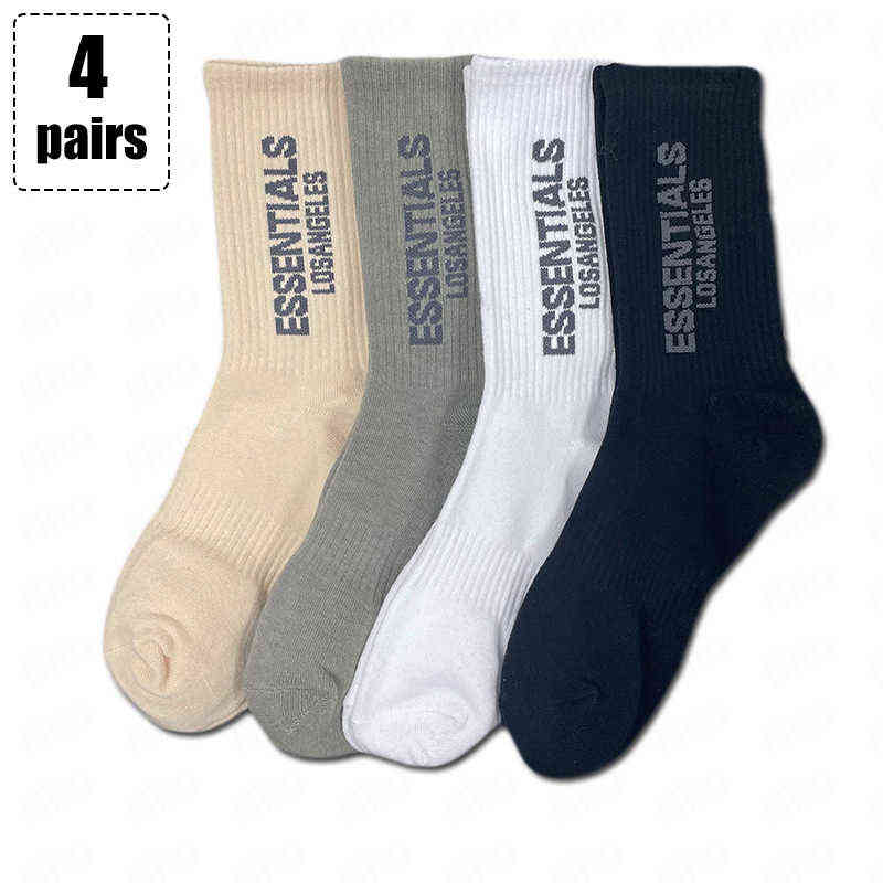 

Socks Men Sports Essentials Long Tube Cotton Skateboard Casual and Women Couples Fashion Hip-hop Tide, Es-black