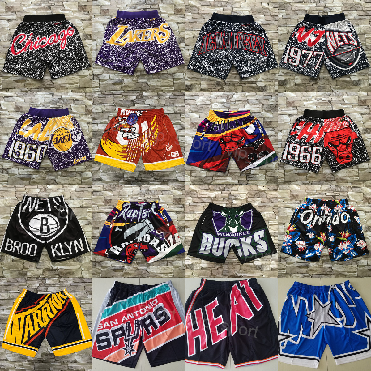 

Basketball Mitchell and Ness Pocket Shorts Just Don Vintage Wear Sweatpants Sport Retro With Zipper Retire Pant Hip Pop Elastic Waist HipPop, Purple