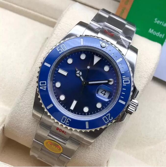 

N factory V11 Deluxe Mens watch Waterproof ETA 2836 Movement 904L stainless steel Luminous AutomaticMechanical Sapphire watches Ceramic bezel 116610 model, Water proof 50m