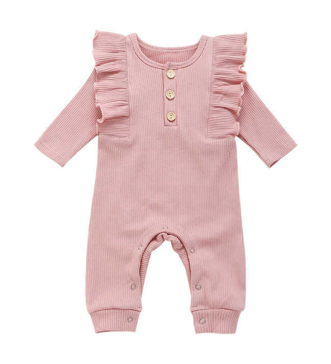 

Autumn Rompers Spring New Baby Baby Boy Clothes New Cotton Newborn Baby Girls Kids Designer Cartoon Infant Jumpsuits Clothing, Pink