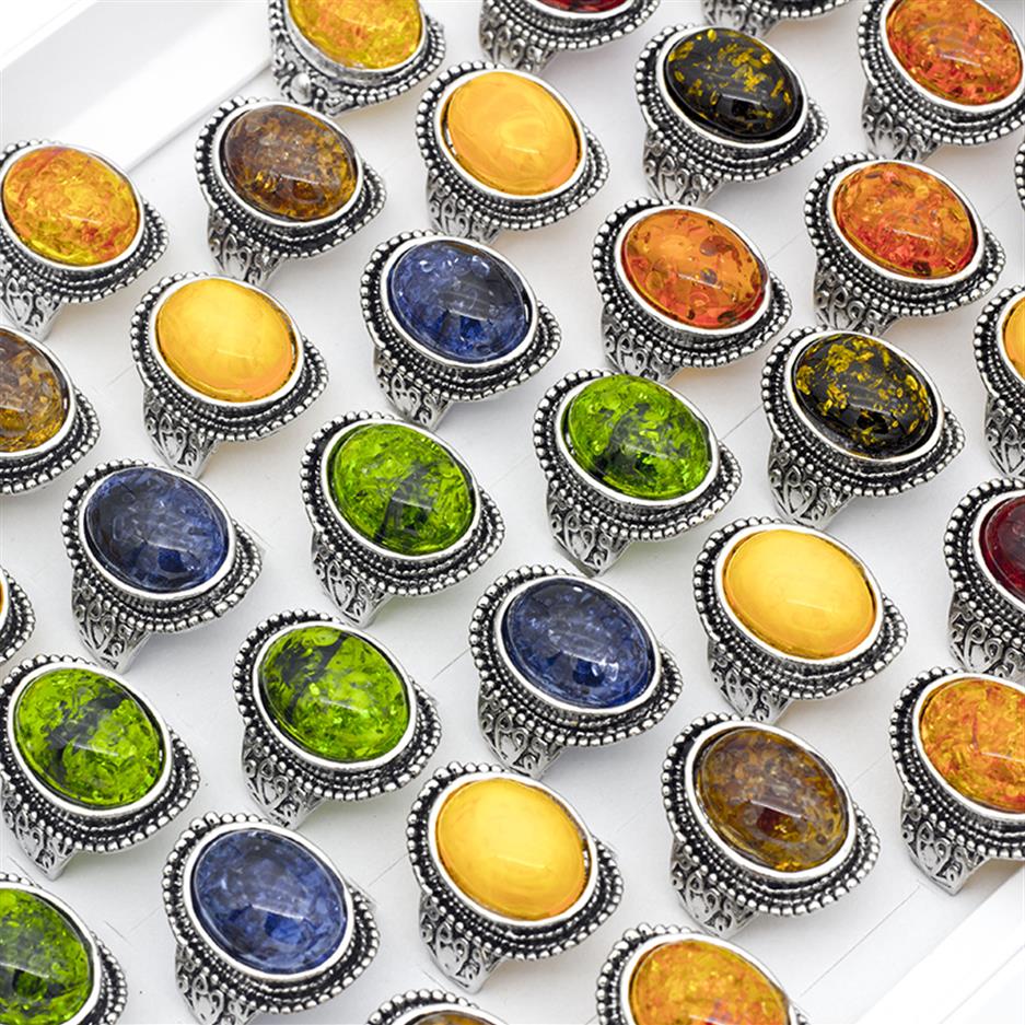 

20 pcs/lot Natural Stone Amber Gemstone Ring Hybrid Models Mixed Size Lady/Girl Fashion Jewelry Mix Styles248R