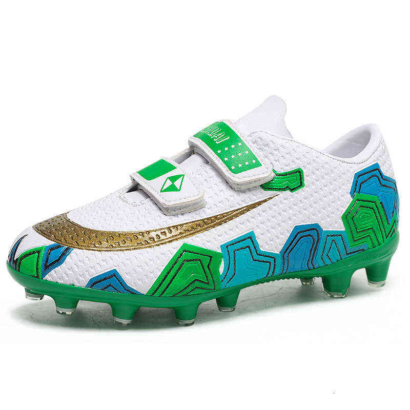 Chaussures de football pour enfants Velcro Sneakers Dark Evil Broken Nails tf Long Nails Ag Boys et Girls 'Falcon Training Shoes