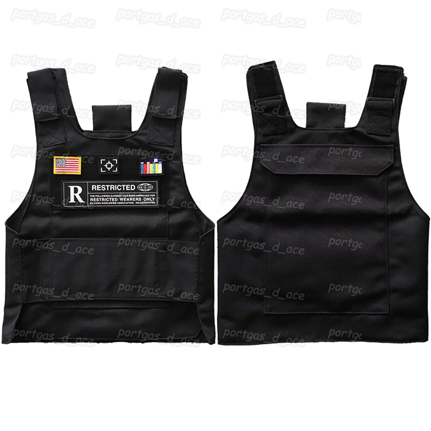 

Bulletproof Plate Carrier Casual Fashion Tactical Vests Mens Womens Outdoor Climbing Protective Vest Hip Hop Tank Tops Motorcycle Waistcoat Pocket Plates Holder, #1 black