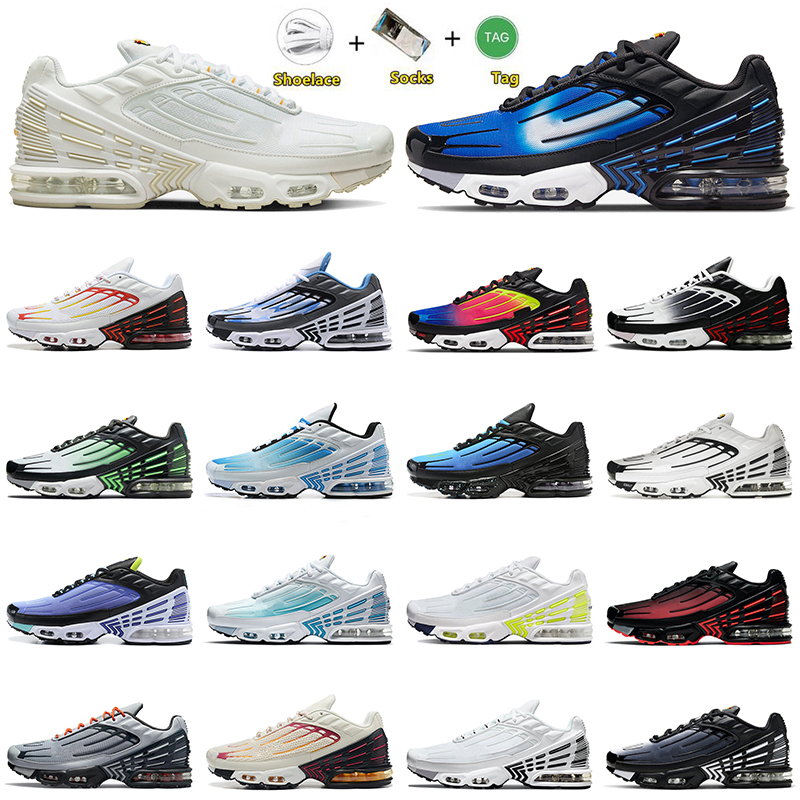 

tn plus 3 running shoes tuned men women Designer Rainbow Laser Blue Volt Glow Purple Grey Yellow Neon Deep Royal White Black womens mens trainers sports sneakers, #a40 39-45