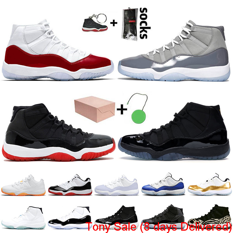 

With Socks 2022 JUMPMAN 11 Basketball Shoes 11s Cherry Cool Grey Women Mens Trainers Bred Gamma Blue Pure Violet Jubilee 25th Anniversary, C26 concord blue 36-47