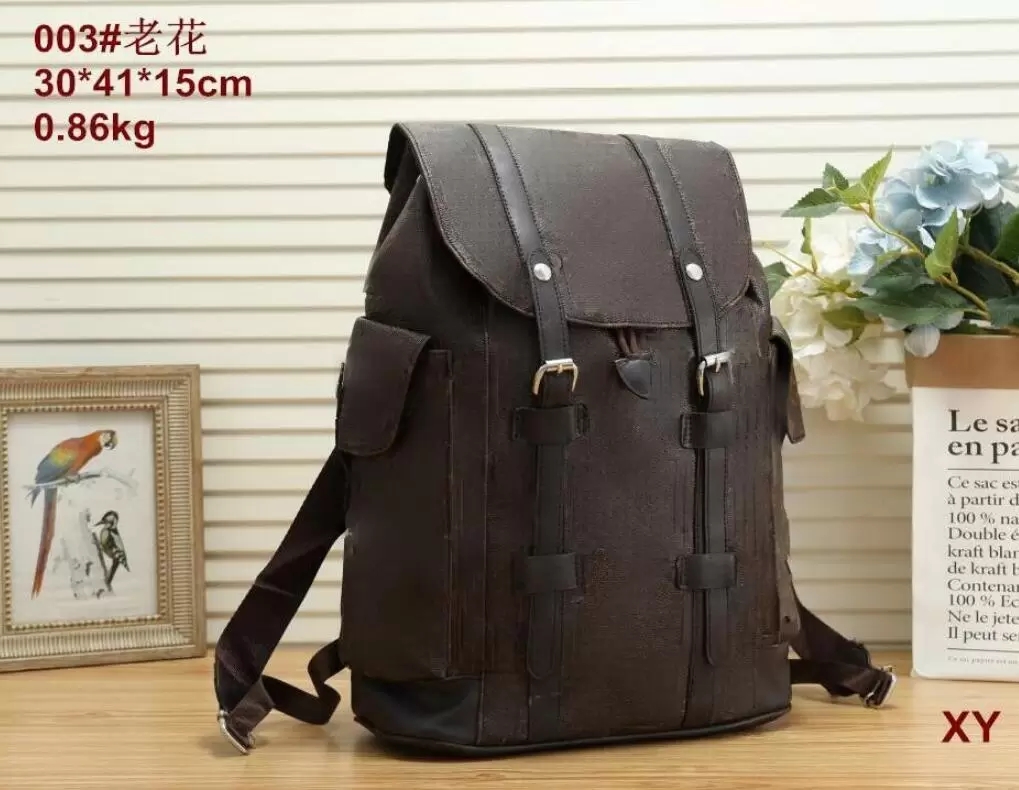 

Men Leather Backpack women School Backpacks Classic bag Travel Messenger man Satchel Shoulder bag Designer bags, Extra freight