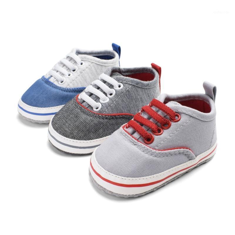 

First Walkers Classic Baby Canvas Shoes Jeans Girls Boys Infantil Moccasins Soft Bottom Anti-slip, Blue