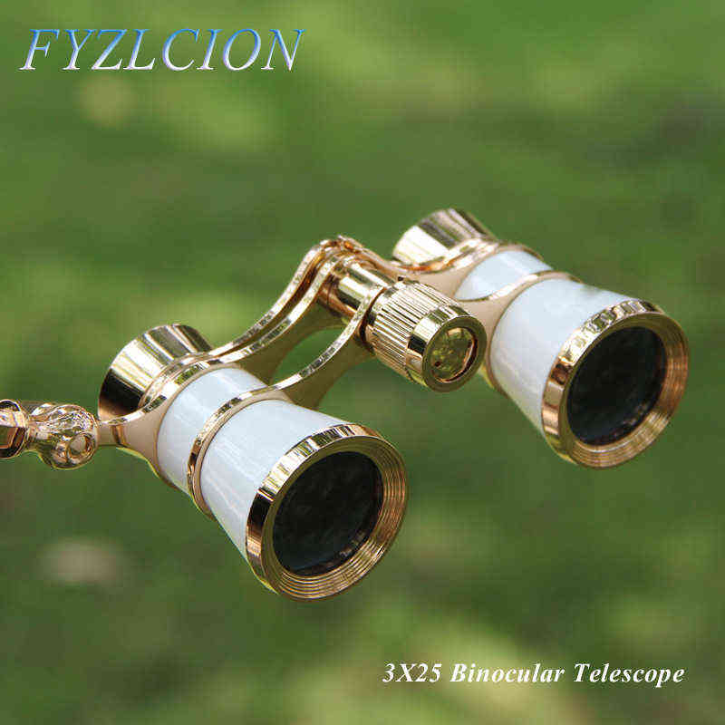 4 Colour Opera Theater Horse Racing 3X25 Glasses Binocular With Handle/Accessory Kit Women Elegant Fashion Telescope AA220324-image-758114950