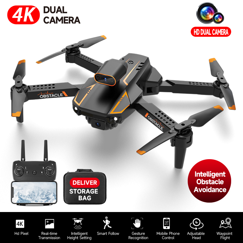 

S91 4K Drone Profession Obstacle Avoidance Dual Camera RC Quadcopter Dron FPV 5G WIFI Long Range Remote Control Helicopter Toys 220615